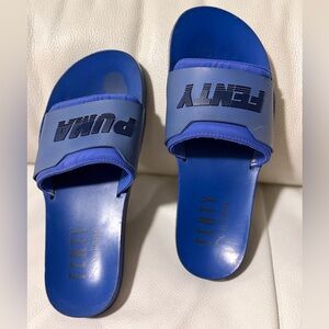 puma surf slide rihanna fenty dazzling blue (women's)